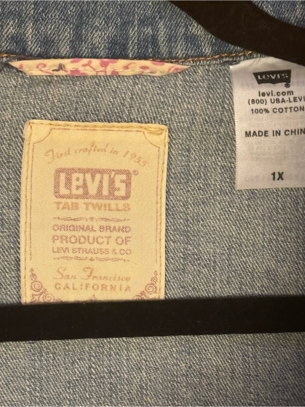 Levi’s Denim Blazer Jacket 1X Studded Y2K Western Boho Plus Size - Picture 7 of 10